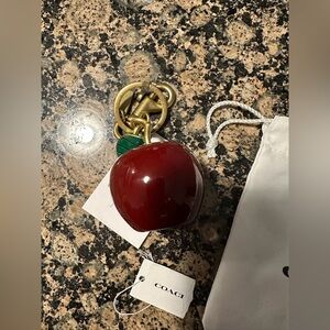 Coach Small Apple Bag Charm